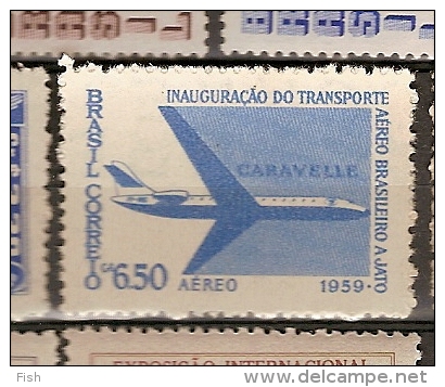 Brazil ** & Aereo, Inauguration Of The Jet Service Aereo 1959 (79) - Airmail