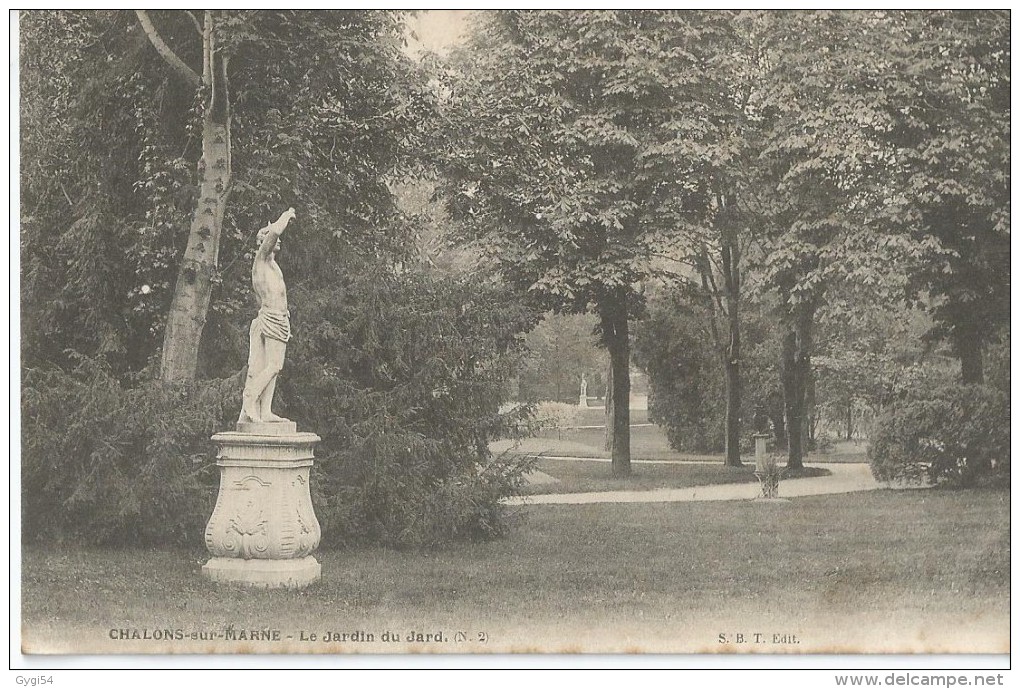 51 Chalons Sur Marne  Le Jardin Du Jard  CPA 1906 - Châtillon-sur-Marne