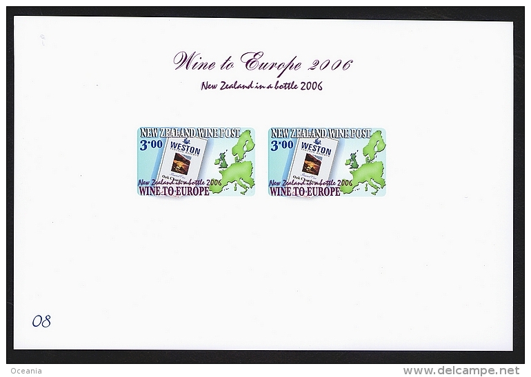 New Zealand Wine Post Numbered Presentation Card. - Other & Unclassified