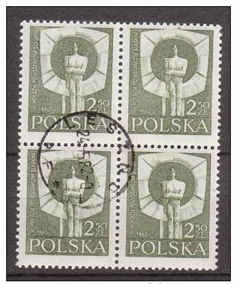Polen , 1980 , Mi.Nr. 2727 O 4er - Oblitérés