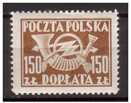 Polen , 1946 , Portomarke , Mi.Nr. 113 A ** / MNH - Portomarken