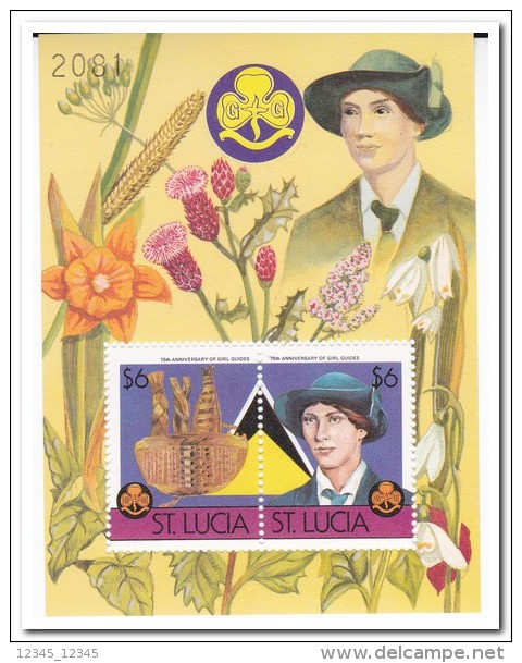 St. Lucia 1986, Postfris MNH, Plants, Scouting - St.Lucia (1979-...)