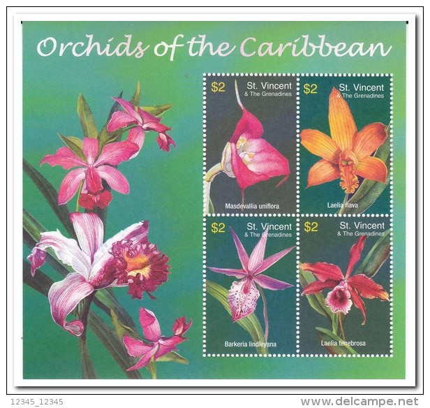 St. Vincent 2003, Postfris MNH, Flowers, Orchids - St.Vincent (1979-...)