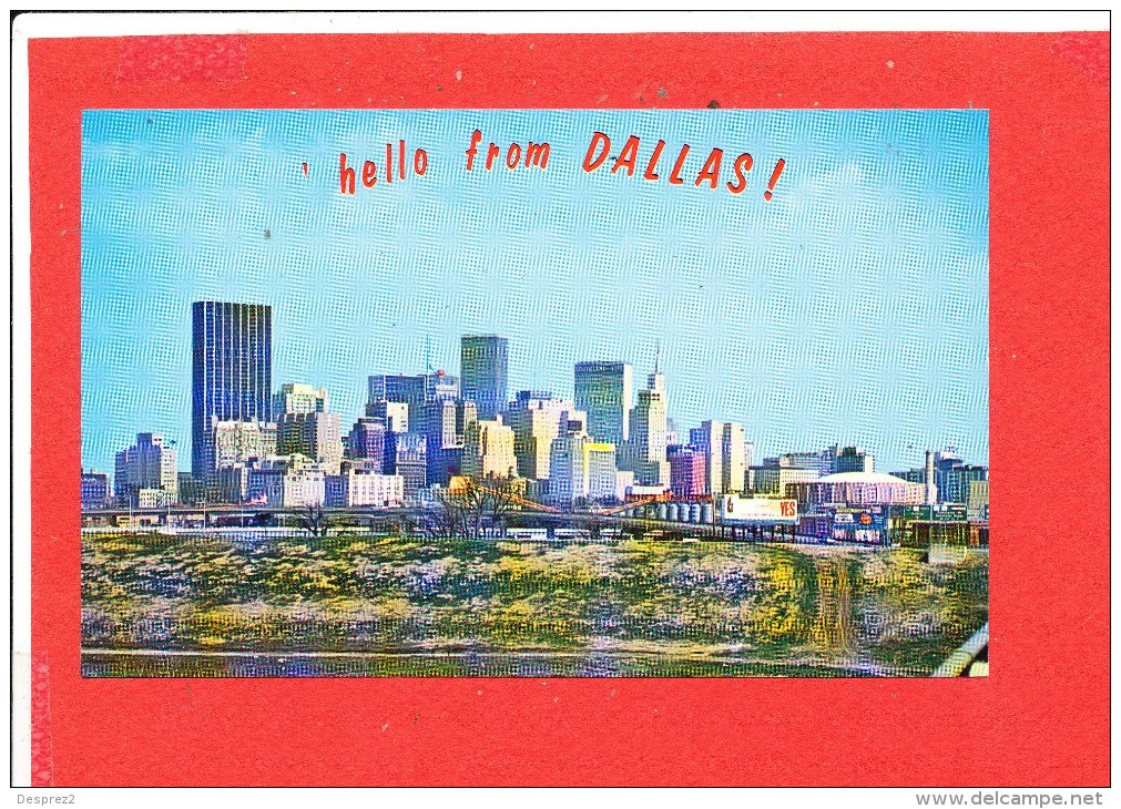 DALLAS Cpsm Hello From Dallas 9132 M C - Dallas