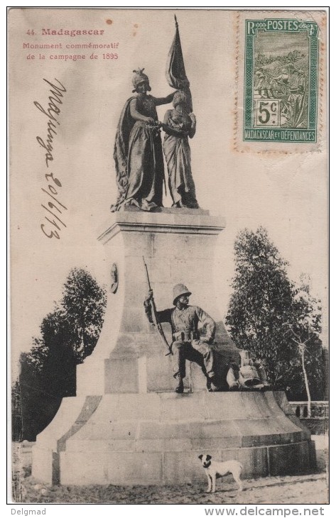 MADAGASCAR Monument Campagne 1895 Coloniale - Madagascar