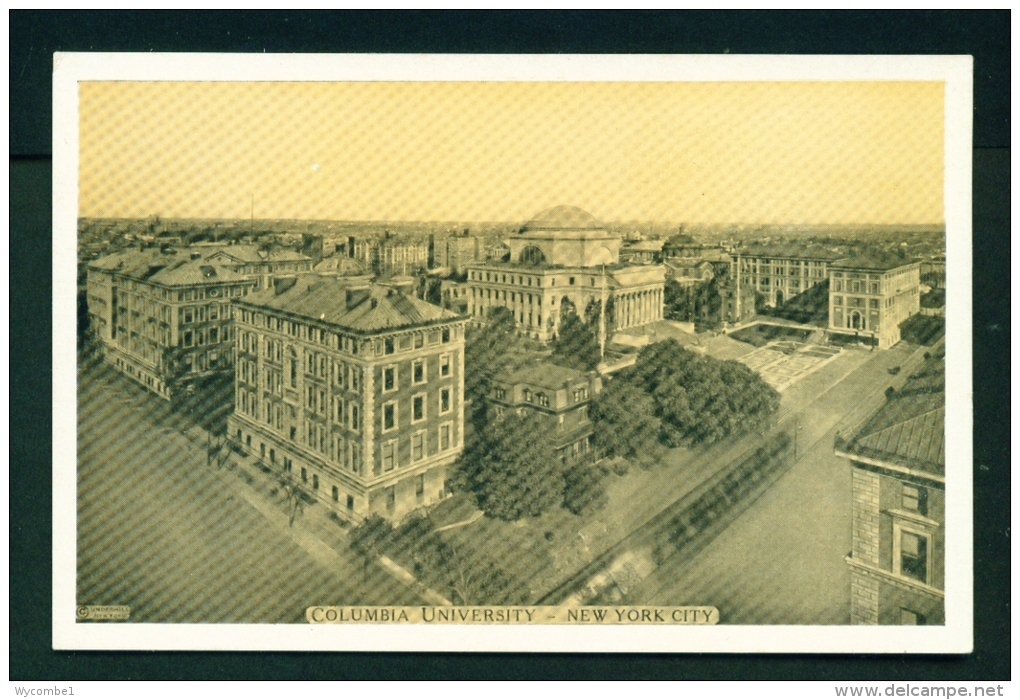 USA  -  New York  Columbia University  Unused Vintage Postcard As Scan (Lumitone) - Education, Schools And Universities