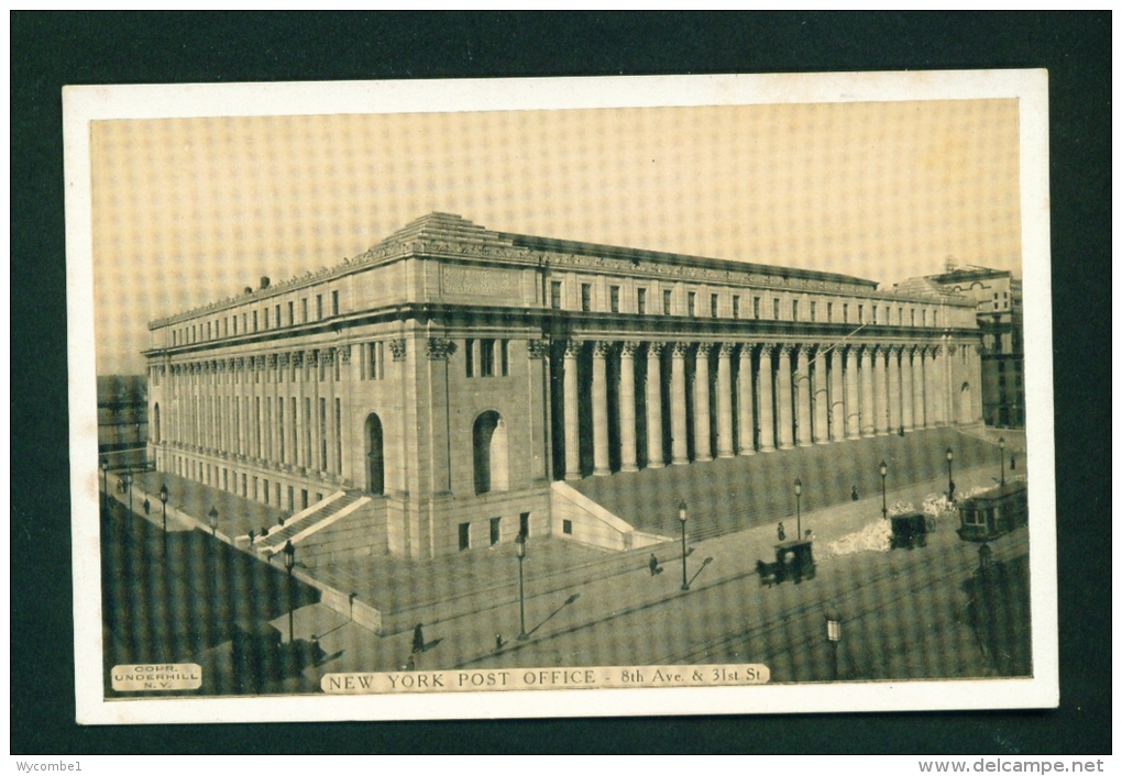 USA  -  New York  General Post Office  Unused Vintage Postcard As Scan (Lumitone) - Andere Monumenten & Gebouwen