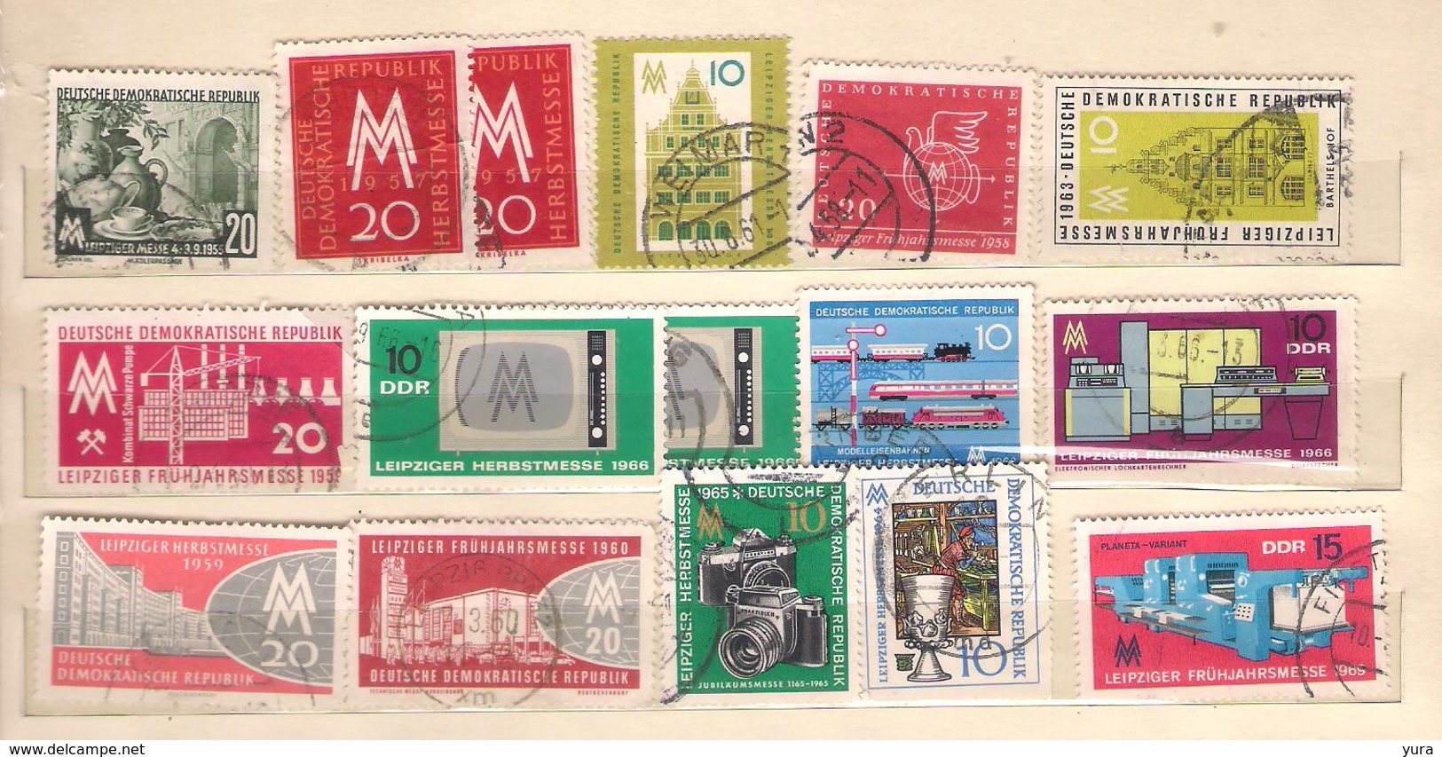 Lot 129     DDR Leipzig Fair 44 Different MNH, Used - Otros & Sin Clasificación