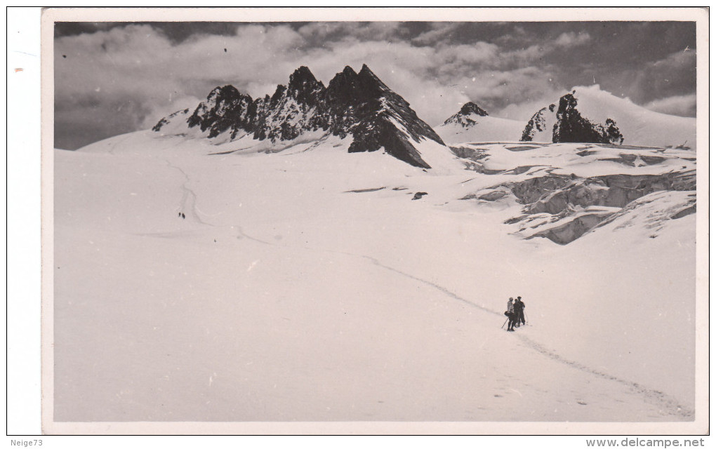 Carte Photo Ancienne - Montagne - Alpinisme - Glacier De Gébroulaz - Arêtes De Péclets - Aiguille De Polset - Alpinisme