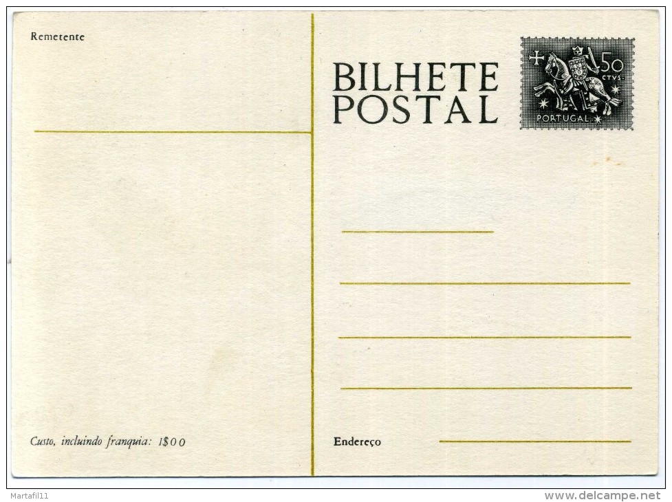 PORTOGALLO INTERO POSTALE NUOVO // 50CTVS FATIMA DI RAQUEL - Interi Postali