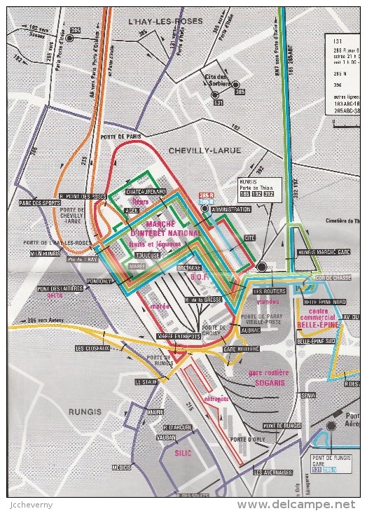 RATP Plan De Réseau Secteur De Rungis-  SC 10 En Page De Garde - Europa