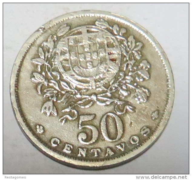 50   CENTAVOS    PORTUGAL - 1952    -- 2 Scans - Portugal