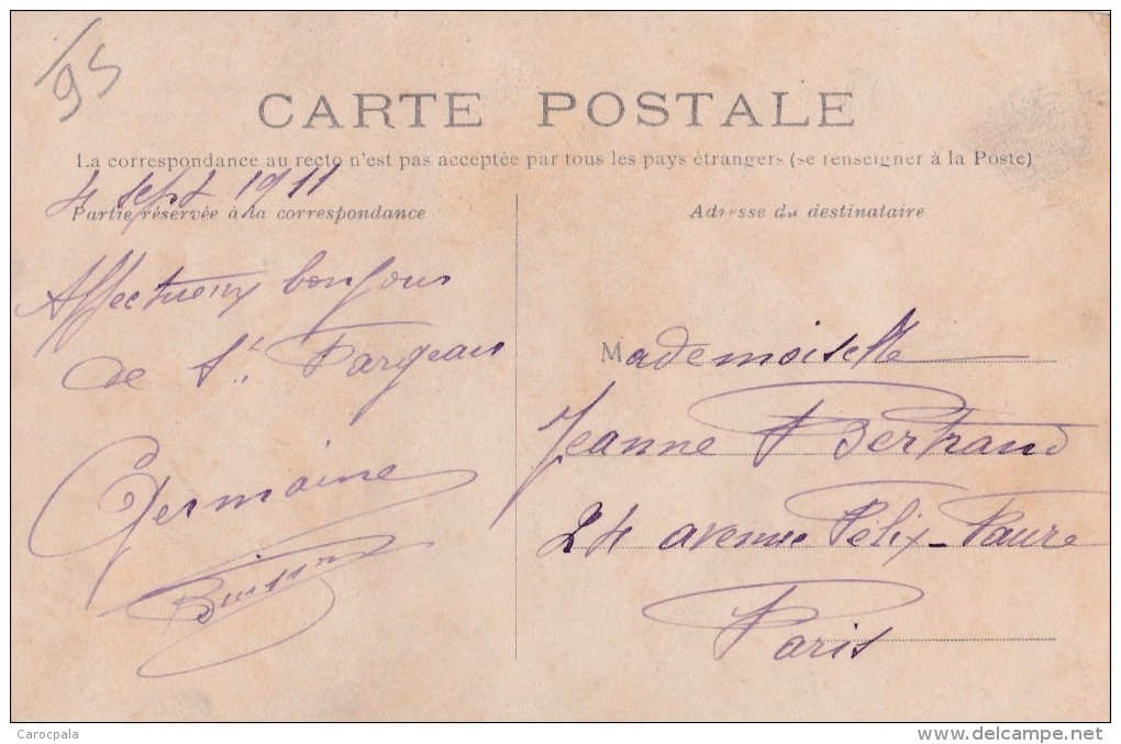 Carte 1910 PISCOP / LA MAIRIE - LES ECOLES - Pontcelles