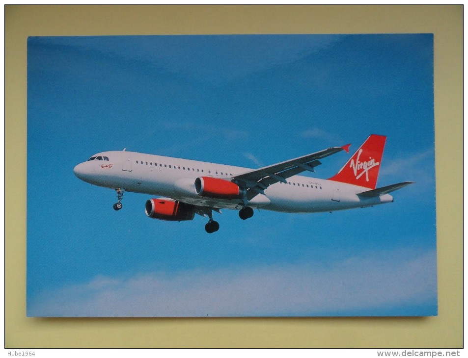 CARTE POSTALE POSTCARD AIRBUS A-320 VIRGIN - 1946-....: Moderne