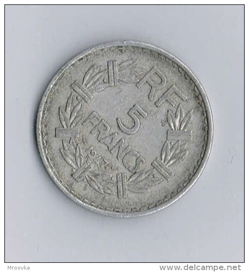 5 Francs Lavrillier Aluminium, 1947 - France - Autres & Non Classés