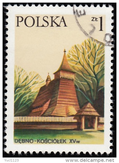 POLAND - Scott #2243 Church, Debno (*) / Used Stamp - Kirchen U. Kathedralen