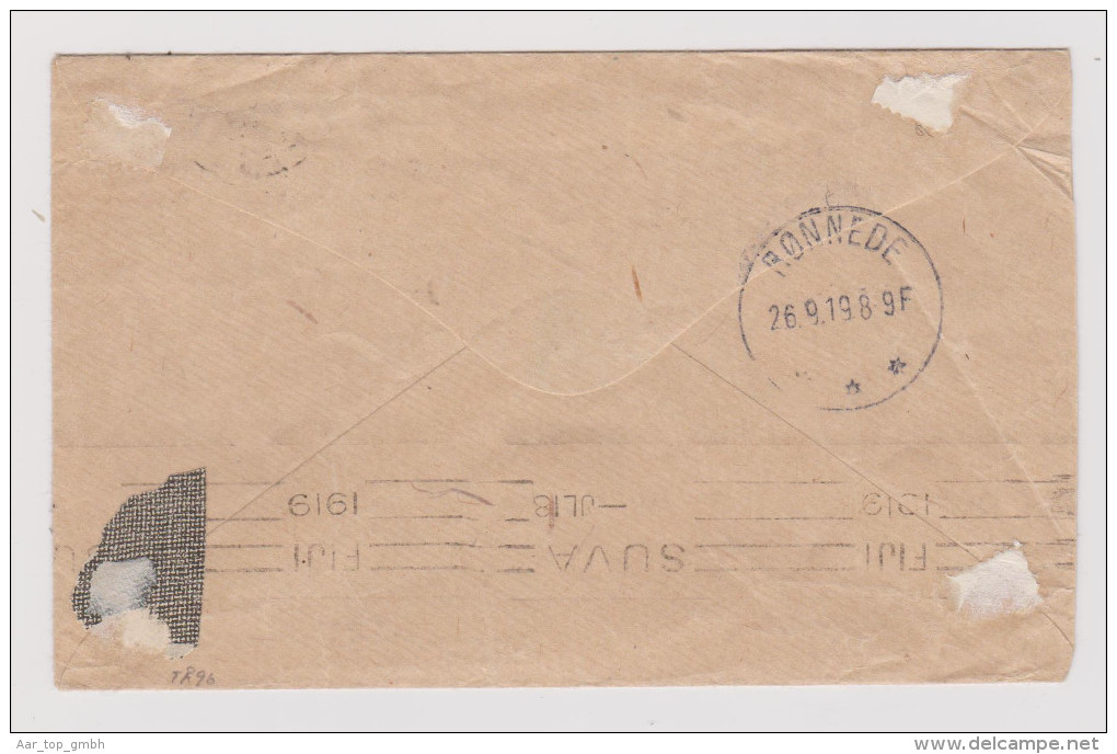 OZ Fidji-Inseln 1919-07-14 Brief Nach Ronnede Danmark - Fiji (...-1970)