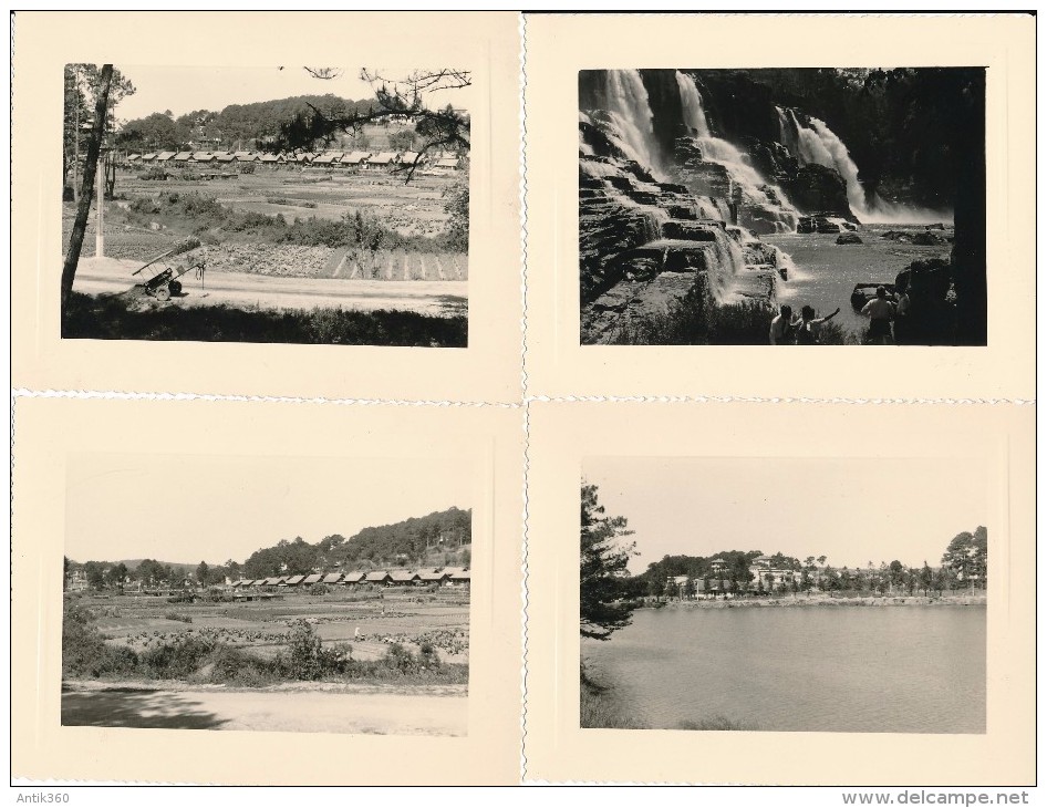 Lot De 26 Photos Amateur Militaire DA LAT DALAT VIET-NAM 1957 - Guerra, Militari