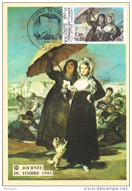 15943. Tarjeta Maxima  PARIS (France) 1981. GOYA, Pintura - Otros & Sin Clasificación