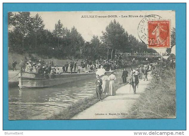 CPA Péniche Les Rives Du Canal De L'Ourcq AULNAY SOUS BOIS 93 - Aulnay Sous Bois