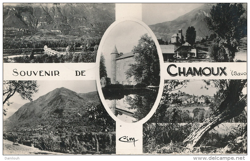 73 // Souvenir De CHAMOUX   CPSM Petit Format / Multivues - Chamoux Sur Gelon