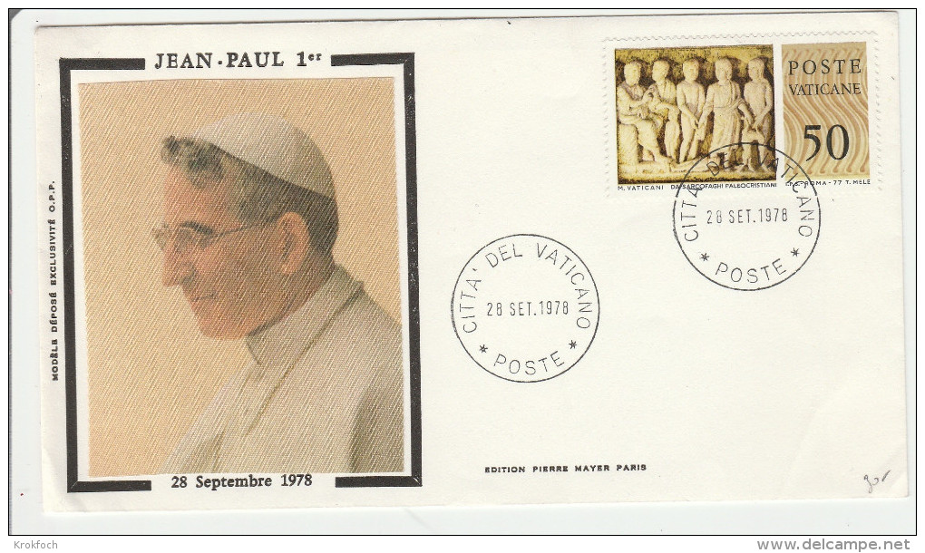 Jour Mort Pape Jean-Paul 1er Papa Pope - 28 Septembre 1978 - - Maschinenstempel (EMA)