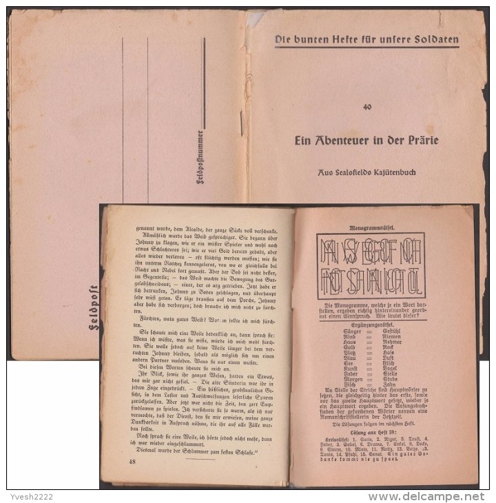 Allemagne 1940. Livret De Franchise Militaire. La Conquête De L'ouest, Ein Abenteuer In Der Prärie. Mustangs, Mine Sel - American Indians