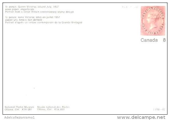75412) Intero Postale Del Canada Da 8c. Raffigurante Il  One Half P. Reine Victoria-nuova - 1953-.... Reign Of Elizabeth II