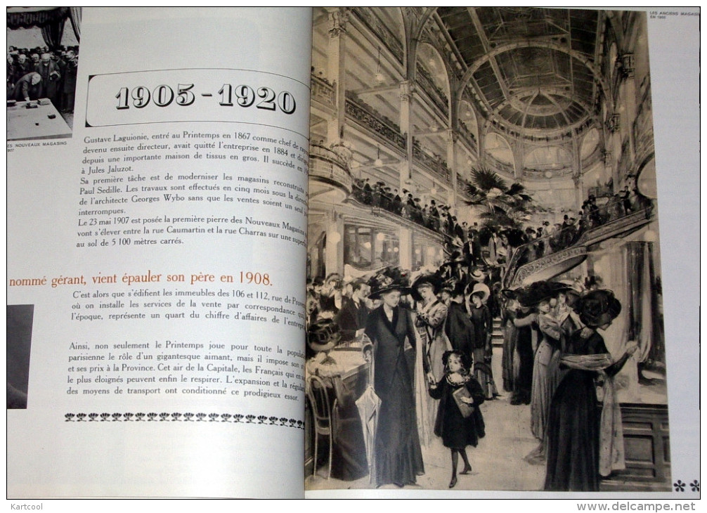 Album Au Printemps Paris Cent Ans De Jeunesse, 1865-1965 - Histoire Magasins Printemps & Prisunic - Histoire