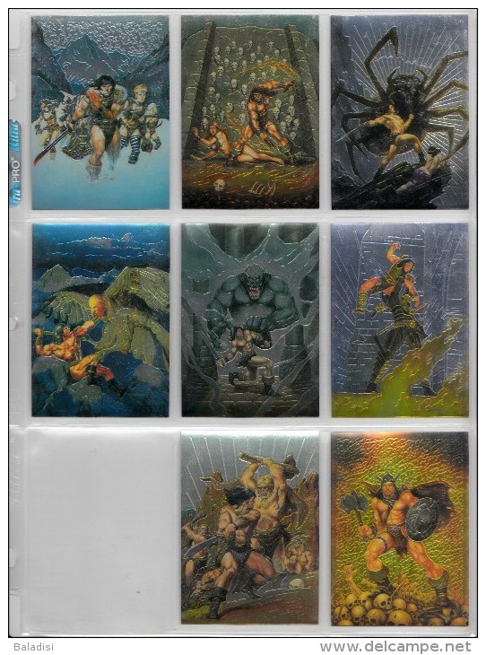 LOT OU SERIE INCOMPLETE DE 88/90 CARTES TRADING CARDS CHROMIUM CONAN DE 1995 EN PARFAIT ETAT (20 PHOTOS) - Autres & Non Classés