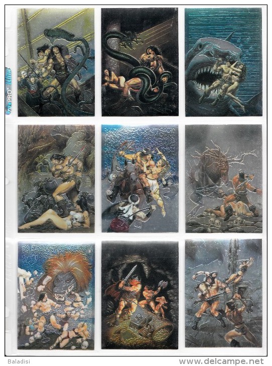 LOT OU SERIE INCOMPLETE DE 88/90 CARTES TRADING CARDS CHROMIUM CONAN DE 1995 EN PARFAIT ETAT (20 PHOTOS) - Autres & Non Classés