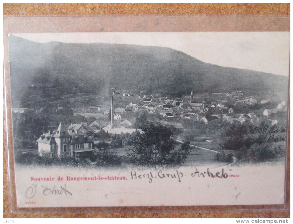 SOUVENIR DE ROUGEMONT LE CHATEAU   DOS 1900 - Rougemont-le-Château