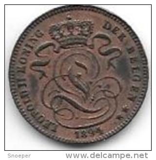 *belguim 1 Centime 1894 Dutch  Xf+ - 1 Cent