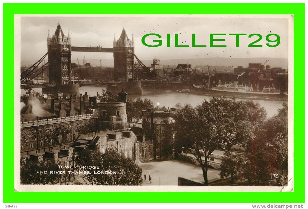 LONDON, UK - TOWER BRIDGE AND RIVER THAMES - TRAVEL IN 1939 - EXCEL SERIES - - London Suburbs