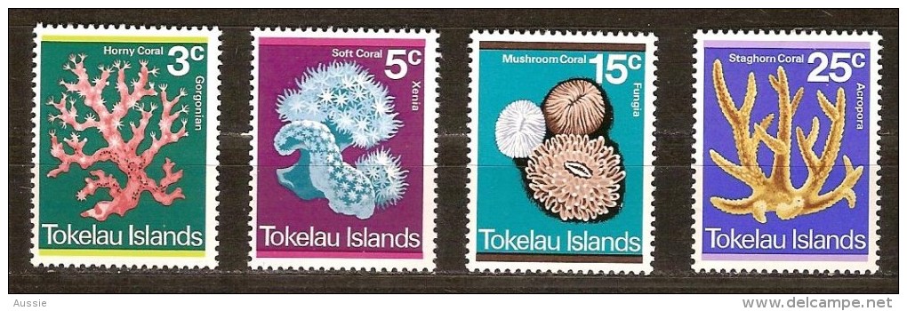 Tokelau 1973 Yvertn° 37-40 *** MNH Cote 12,50 € Flore Coraux Koralen - Tokelau