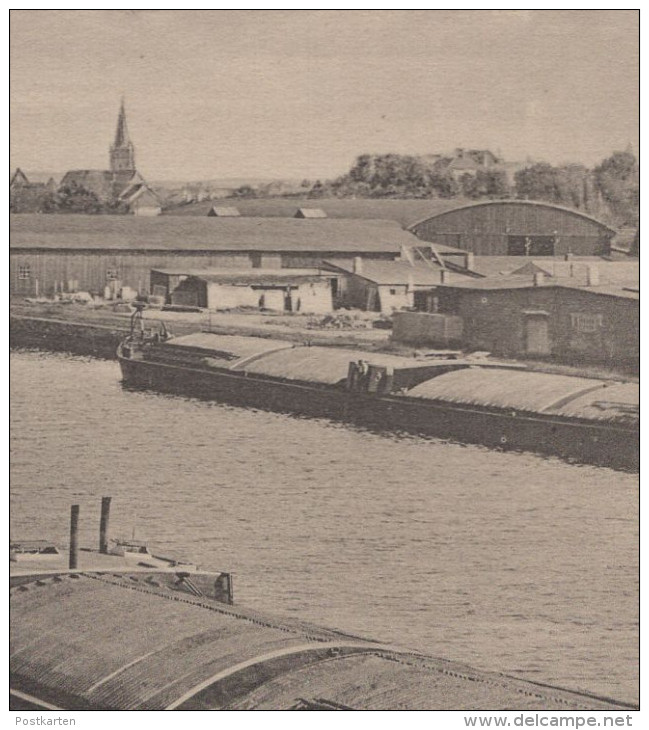 ALTE POSTKARTE OSNABRÜCK BILD IM HAFEN Hafen Harbour Schiff Kran Frachtschiff Cargo Ship AK Ansichtskarte Cpa Postcard - Osnabrueck