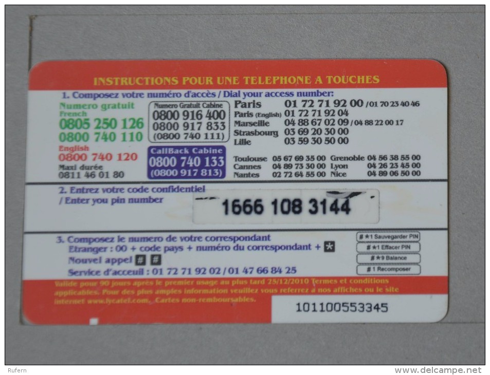 TÉLÉCARTE - 2 SCAN  -   7,5  EUROS  (Nº13046) - Phonecards: Internal Use