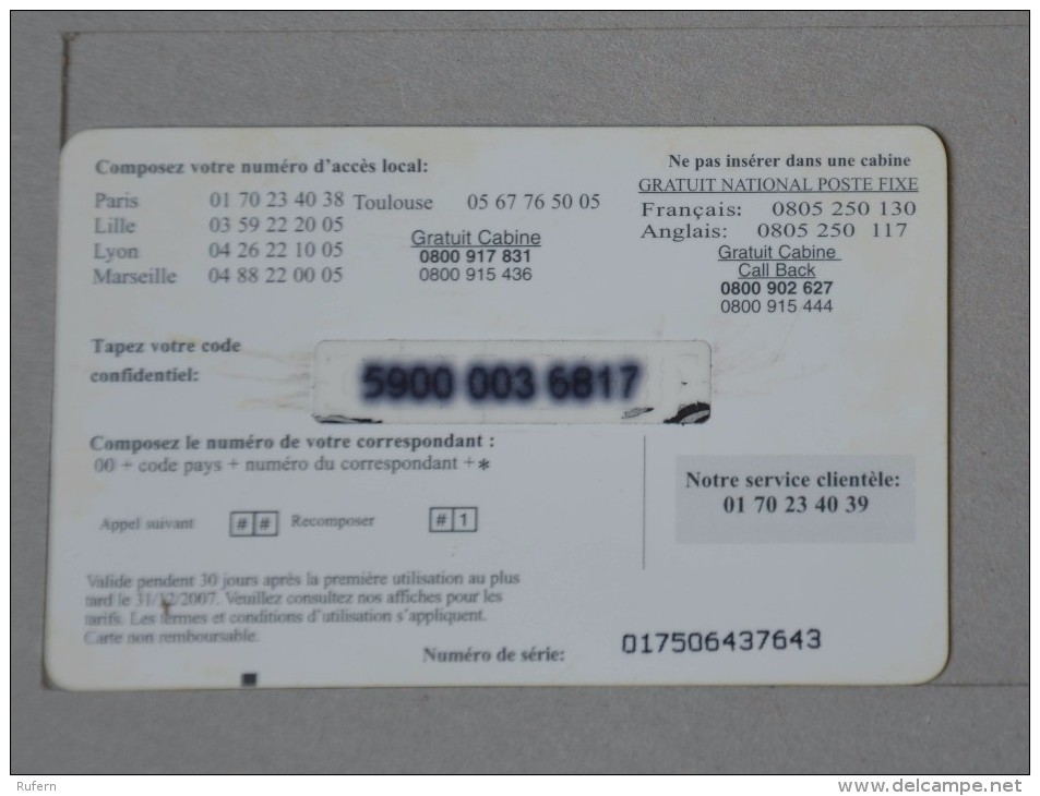 TÉLÉCARTE - 2 SCAN  -   7,5  EUROS  (Nº13048) - Phonecards: Internal Use
