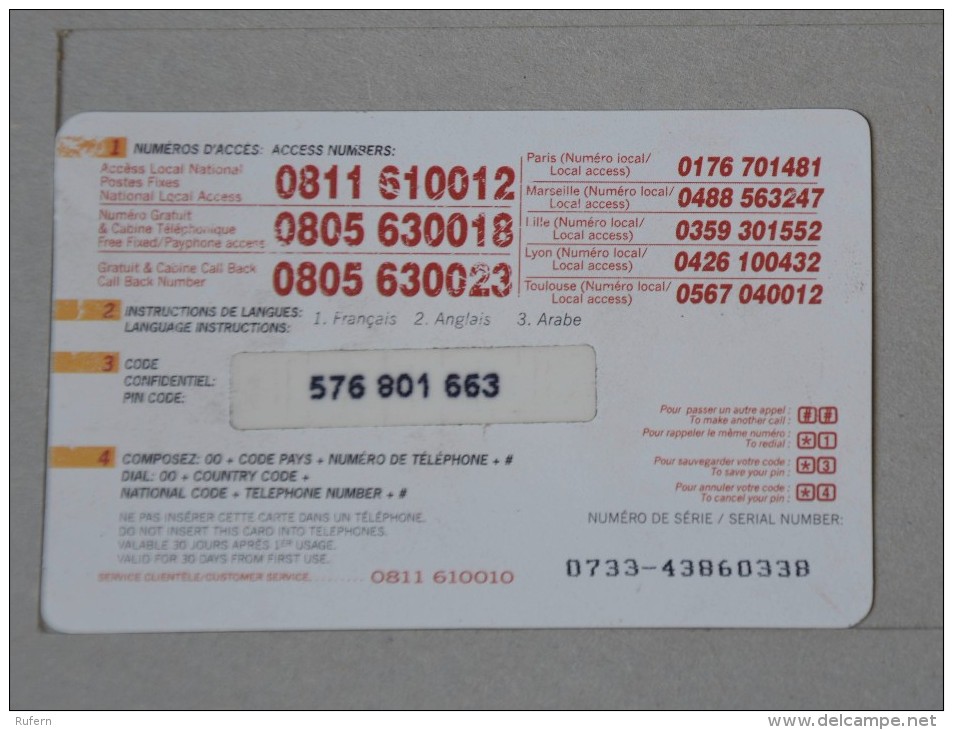 TÉLÉCARTE - 2 SCAN  -   7,5  EUROS  (Nº13056) - Phonecards: Internal Use
