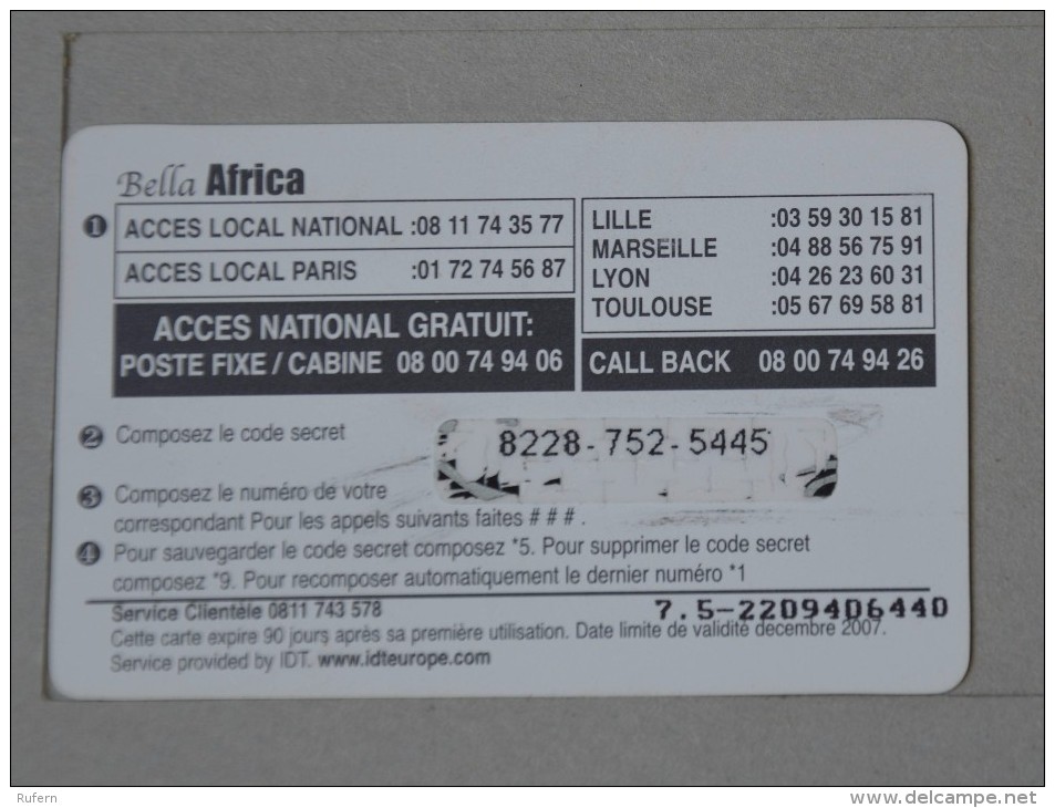 TÉLÉCARTE - 2 SCAN  -   7,5  EUROS  (Nº13059) - Phonecards: Internal Use