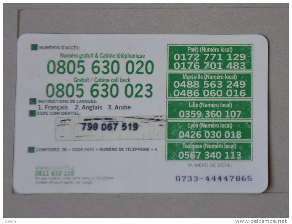 TÉLÉCARTE - 2 SCAN  -   7,5  EUROS  (Nº13060) - Phonecards: Internal Use
