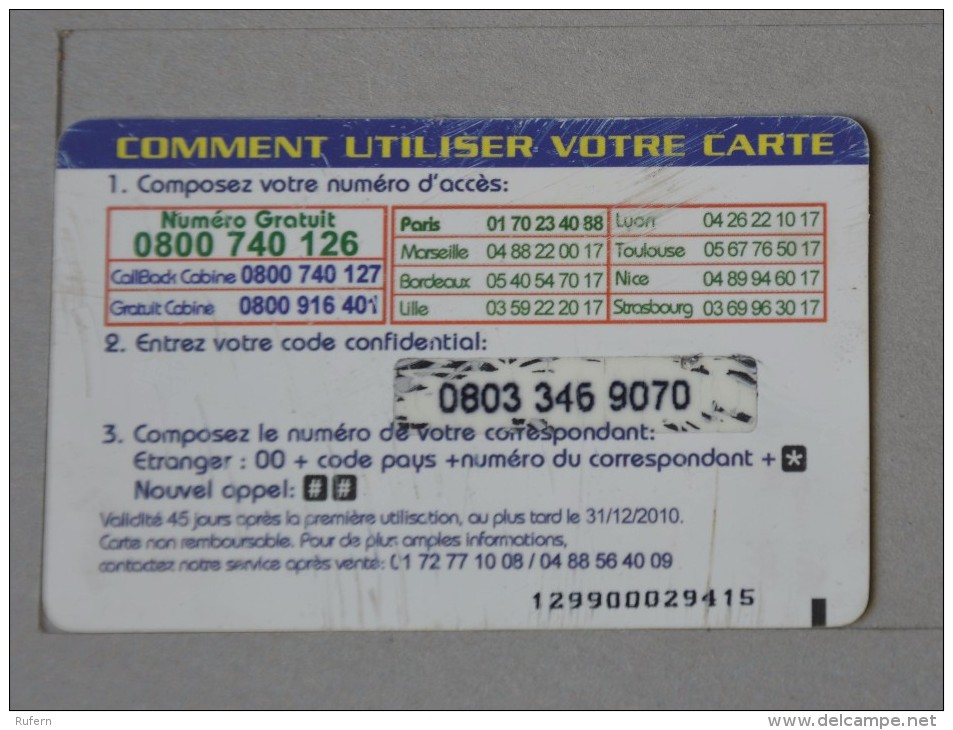 TÉLÉCARTE - 2 SCAN  -   7,5  EUROS  (Nº13066) - Phonecards: Internal Use