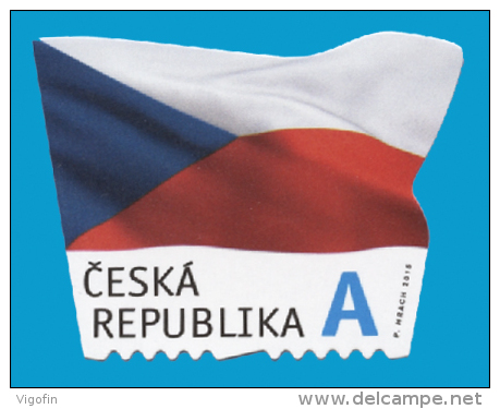 CZ 2015-867 Flag Of The Czech Republi, CZECH REPUBLIK, S/S, MNH - Neufs
