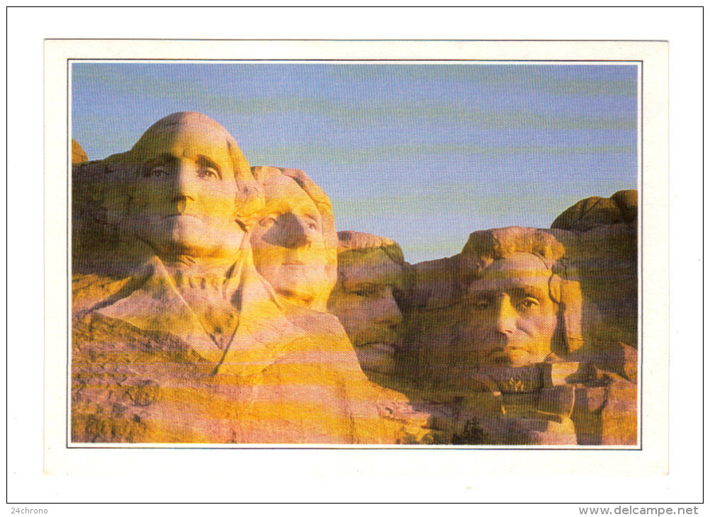 Etats Unis: Mount Rushmore, Les Tetes De Quatre Presidents, Heads Of Four Presidents (15-3862) - Mount Rushmore