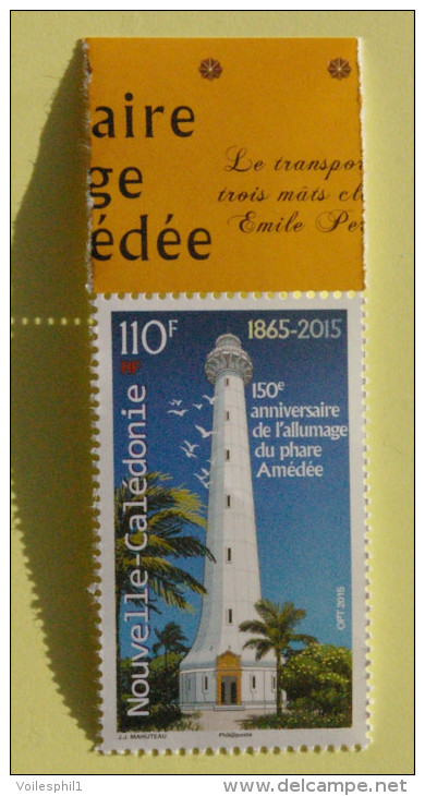 Nouvelle-Calédonie " 150e Anniversaire De L'allumage Du Phare Amédée" - Unused Stamps
