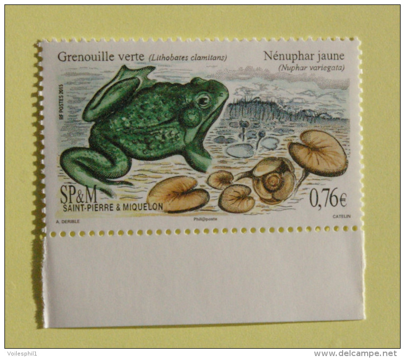La Grenouille Saint Pierre Et Miquelon - Unused Stamps