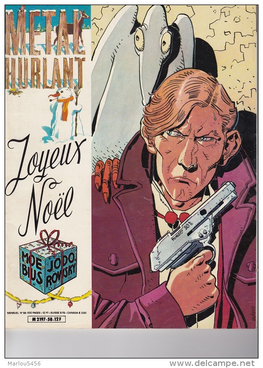 METAL HURLANT. Joyeux Noël.  N° 58 - Métal Hurlant