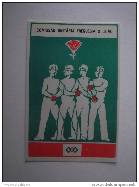 1 CHROMO CROMO PICTURE CARD - PORTUGAL COMISSÃO UNITÁRIA DA FREGUESIA DE SÃO JOÃO (1 SCANS) - Geschiedenis