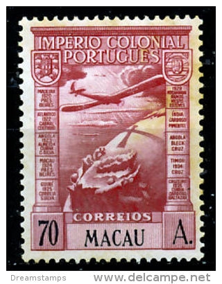 !										■■■■■ds■■ Macao Air Post 1938 AF#14* Empire 70 Avos Aviation Airplanes (x10515) - Corréo Aéreo