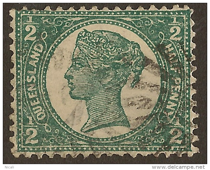 QUEENSLAND 1897 1/2d Deep Green QV SG 231 U #QY146 - Oblitérés